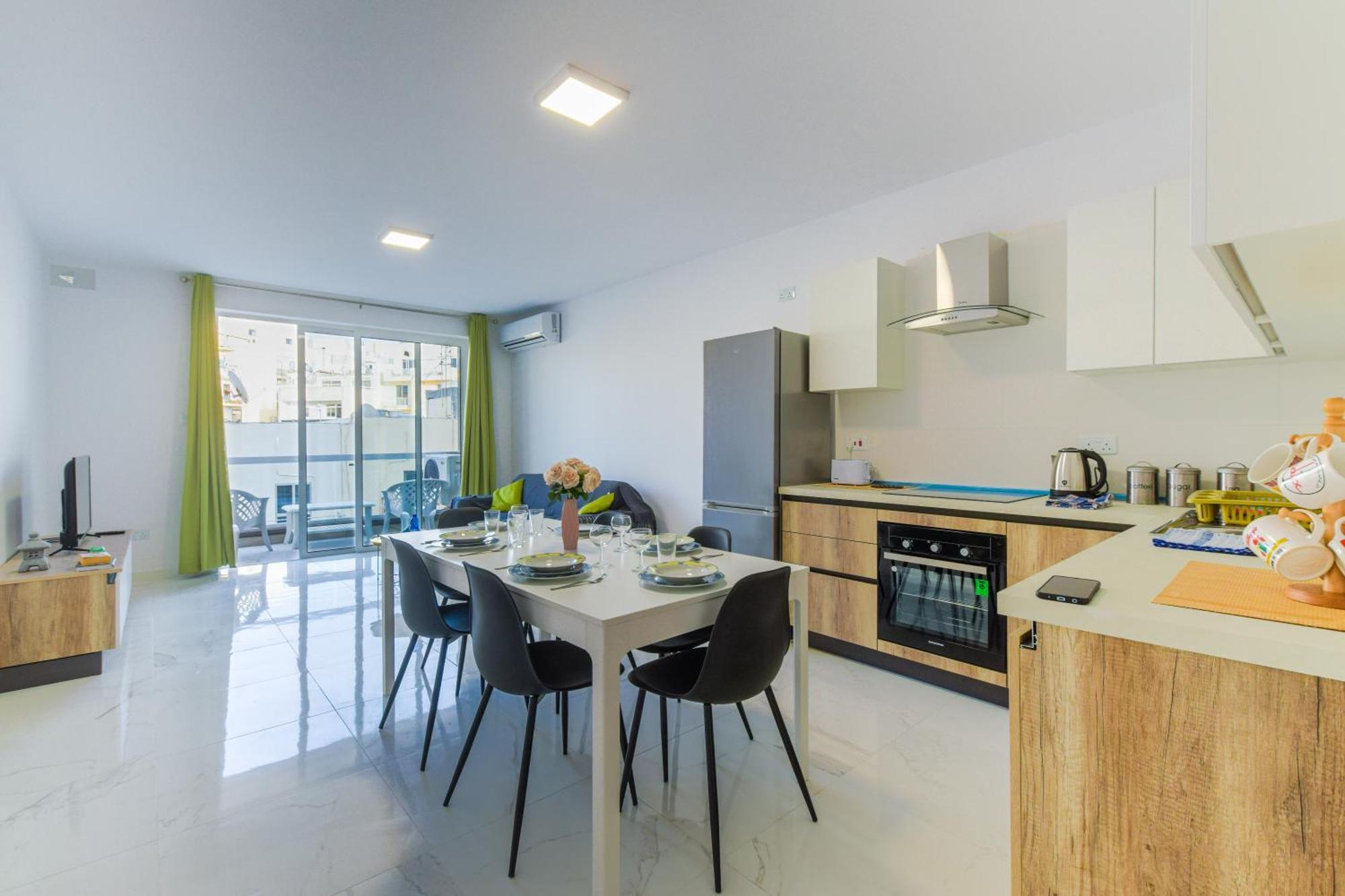 Spacious Brand New Apartment 3 Bdr 2Bth Bugibba 圣保罗湾城 外观 照片